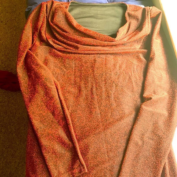 SheIn Size L Red Sparkle Mini Dress - Picture 2 of 6